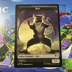 MTG Rat/Copy Regular Token 0006/0001 TMNT M/NM - Image 1
