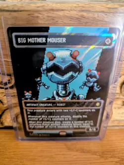 Magic the Gathering: TMNT- Big Mother Mouser (Borderless/Surge Foil) - Image 1