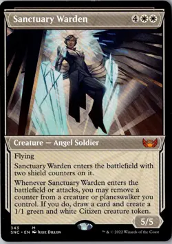 Streets of New Capenna #343 Sanctuary Warden (Showcase) - Image 1