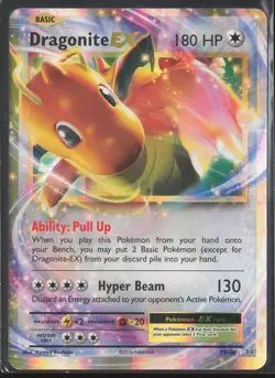 Pokemon TCG Dragonite EX 72/108 Evolutions Ultra Rare Holo - Image 1