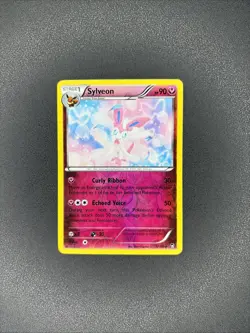 2014 Pokemon XY - Furious Fists 72/111 Sylveon Fairy Reverse Holo LP - Image 1