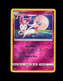 2018 Pokemon Forbidden Light SYLVEON REVERSE HOLO 87/131 RARE! NM - - Image 1