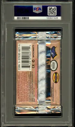 Pokemon 1999 Vintage WOTC 1st Edition Fossil Lapras Sealed Booster Pack PSA 9 - Image 2