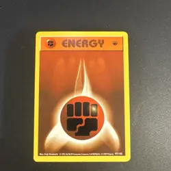Pokemon TCG Fighting Energy 1st Edition Shadowless Base Set - Image 1
