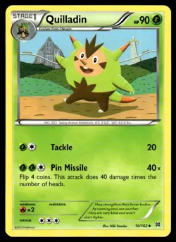 2015 Pokemon XY - BREAKthrough Quilladin UNplayed NM-Mint #10 - Image 1