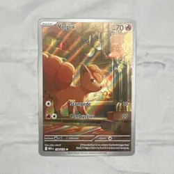Pokemon TCG Vulpix Illustration Rare Holo Me01 Mega Evolution 138/132 70HP - Image 1