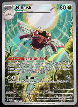 Pokemon TCG: 2025 Ninjask 137/132-ILLUSTRATION RARE HOLO-Mega Evolution - Image 1