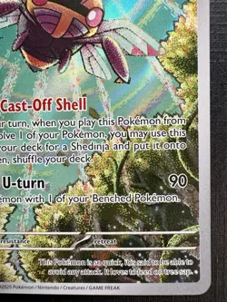 Pokemon TCG: 2025 Ninjask 137/132-ILLUSTRATION RARE HOLO-Mega Evolution - Image 3