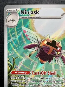 Pokemon TCG: 2025 Ninjask 137/132-ILLUSTRATION RARE HOLO-Mega Evolution - Image 5