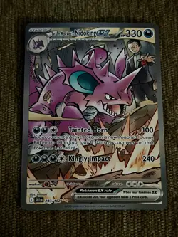 2025 Pokemon Team Rocket's Nidoking ex 233/182 Destined Rivals SIR Holo - Image 1