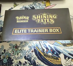 NEW Pokemon Shining Fates Elite Trainer Box (ETB) slight tear from shipping - Image 3