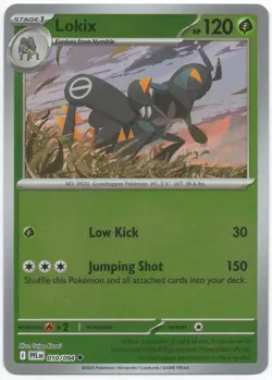 Lokix reverse holo #010/094 Pokemon Phantasmal Flames Lightly Played - Image 1