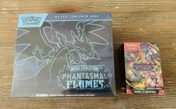 Pokemon TCG Mega Evolution Phantasmal Flames ETB & Booster Bundle Lot - Image 1