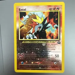 Entei Pokemon Movie Promo #34 Reverse Holo Pokemon 2001 MP - Image 1
