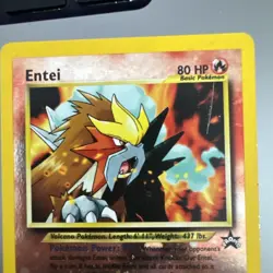 Entei Pokemon Movie Promo #34 Reverse Holo Pokemon 2001 MP - Image 2