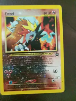 Pokemon TCG Entei Reverse Holo Promo #34 Black Star Promos LP - Image 1