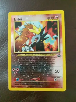 Pokemon TCG Entei Reverse Holo Promo #34 Black Star Promos LP - Image 2