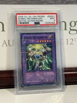 2006 Yu-Gi-Oh! Elemental Hero Thunder Giant MF01-EN001 Parallel Rare PSA 9 - Image 1