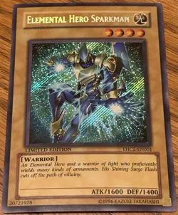 Yugioh Elemental Hero Sparkman EHC2-EN001 Secret Rare VLP 🔥🔥🔥 - Image 1