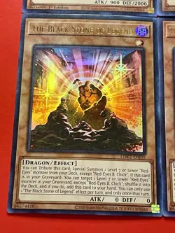 3x The Black Stone Of Legend + 3x Red-Eyes Soul | NM | Ultra Rares | YuGiOh! - Image 3