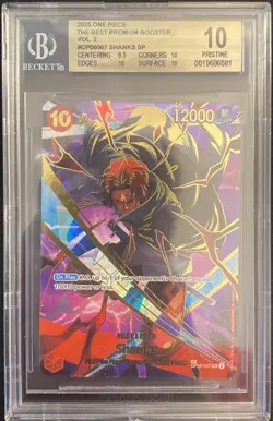 One Piece - Shanks SP OP06-007 SR PRB02 Premium Booster The Best Vol.2 - BGS 10 - Image 1