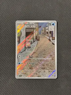Slowpoke Scarlet & Violet Holo Illustration Card 204/198 Rare Base Set - Image 1