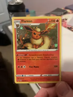Pokemon TCG Flareon Holo Card Cosmos Vivid Voltage 026/185 - Image 1