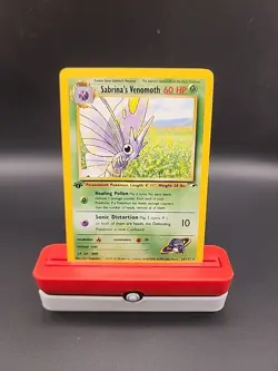 1st Edition Vintage Pokemon Card Sabrina's Venomoth Rare Gym Heroes 034/132 VLP - Image 1