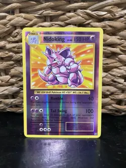 Pokemon Nidoking TCG Reverse Holo Rare Card 45/108 XY Evolutions NM - Image 1