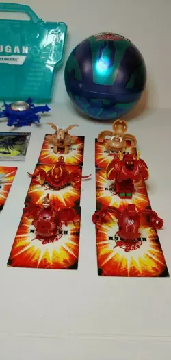 Bakugan Battle Brawlers Gundalian Invaders Lot With Cards and Cases Rare - Image 3