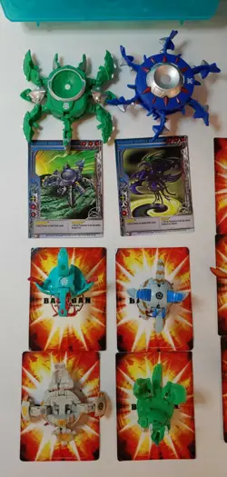 Bakugan Battle Brawlers Gundalian Invaders Lot With Cards and Cases Rare - Image 4