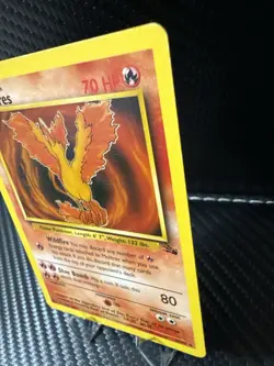 Moltres 27/62 Fossil Non-Holo Rare LP WOTC 1999 Pokemon Card Vintage - Image 4