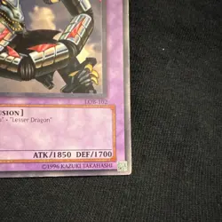 Yu-Gi-Oh! TCG Metal Dragon Fusion Monster Card LOB-102 Legend Blue Eyes 1996 - Image 4