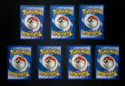 Pokemon 7 Card Lot Vintage Fossil - Seadra, Horsea, Omastar, Omanyte MP/HP - Image 2