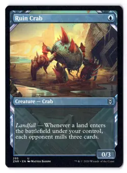 Ruin Crab NM* SHOWCASE Zendikar Rising ENGLISH 295 mtg -UnltdCards - Image 1