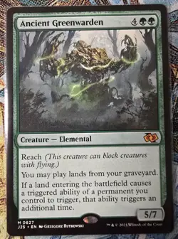Ancient Greenwarden, Foundations Jumpstart, Regular, MTG, #627, NM++ - Image 1