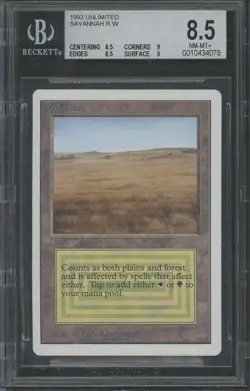 SAVANNAH Unlimited Rare Reserved List BGS 8.5 Q++ MTG [Nostalgium] - Image 1