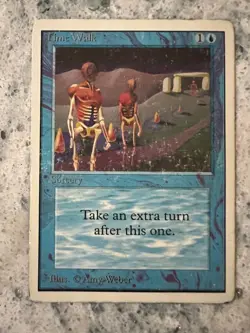 Time Walk - Unlimited - MTG - Magic the Gathering - Minor Coloring - Image 1