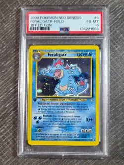 PSA 6 Feraligatr 1st edition Pokemon Card Neo Genesis 5/111 - Image 1