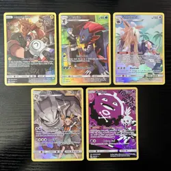 Pokemon TCG 5 Card Lot Sun & Moon Cosmic Eclipse Trainer Gallery LP-NM - Image 1