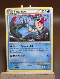 HP Feraligatr 25/95 Rare Call of Legends Heavily Played Pokemon Card - Image 1