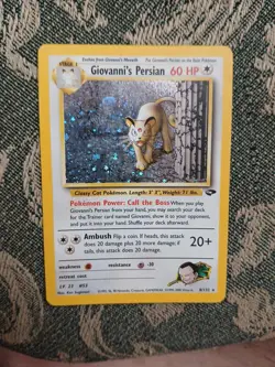 Pokemon TCG Giovanni's Persian 8/132 Gym Challenge Holo Rare LP - Image 1