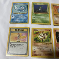 Vintage 1999 Pokemon Cards Lot 25 Base Jungle Fossil LP/NM No Duplicates - Image 2