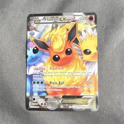 Pokemon Flareon EX Ultra Rare Full Art Holo Generations 170 HP RC28/32 NM - Image 1