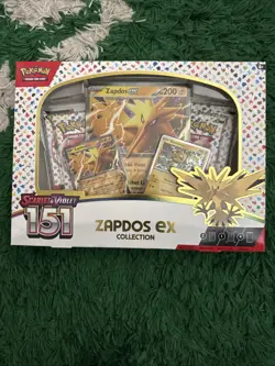 Pokemon TCG Scarlet & Violet 151 Zapdos EX Collection Box Sealed NEW - Image 1