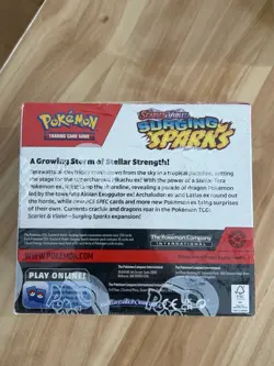 2024 POKEMON SV08 SCARLET & VIOLET SURGING SPARKS BOOSTER BOX SEALED - Image 5