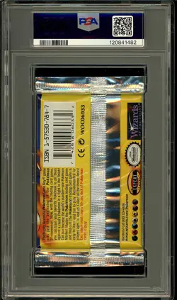 Pokemon 1999 Vintage WOTC Base Set Charizard Sealed Booster Pack PSA 9 - Image 2