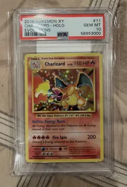 Pokemon Charizard XY Evolutions Holo Rare #11 PSA 10 Gem Mint - Image 1