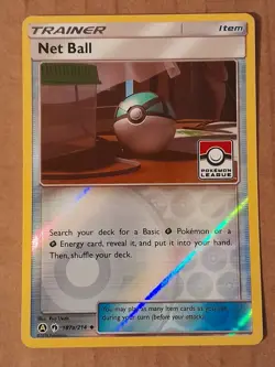 Pokemon Net Ball 187a/214 Reverse Holo League Promo NM See Pictures - Image 1
