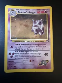 Pokemon TCG Sabrina's Gengar 2000 Holo 14/132 - Image 1